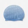 Adult Swimming Cap Silicone 56-60 cm Geo White Blue