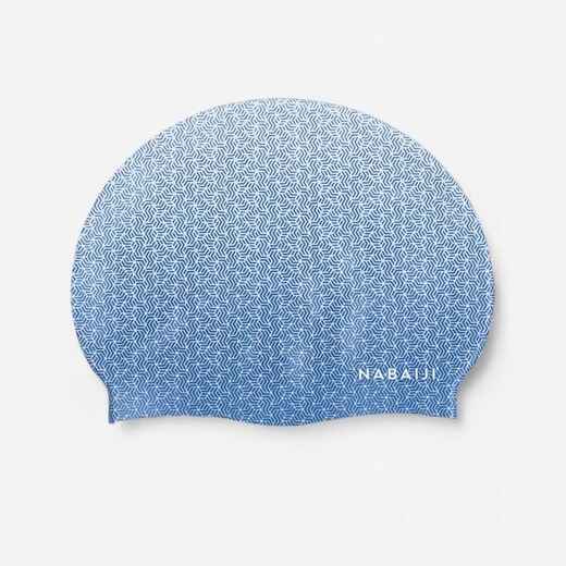 
      Bonnet de Bain en Silicone - Taille Unique - Geo Blanc Bleu
  