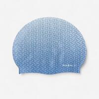 Bonnet de Bain en Silicone - Taille Unique - Geo Blanc Bleu