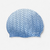 Bonnet de bain en silicone - taille unique - geo blanc bleu