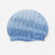 Bonnet de bain en silicone - taille unique - geo blanc bleu