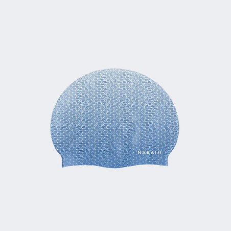 Belo-plava silikonska kapa za plivanje GEO (jedna veličina)