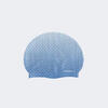 Bonnet de Bain en Silicone - Taille Unique - Geo Blanc Bleu