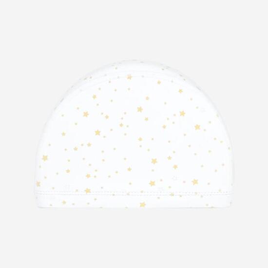 Badekappe Stoff beschichtet Aufdruck Größe S - rosa