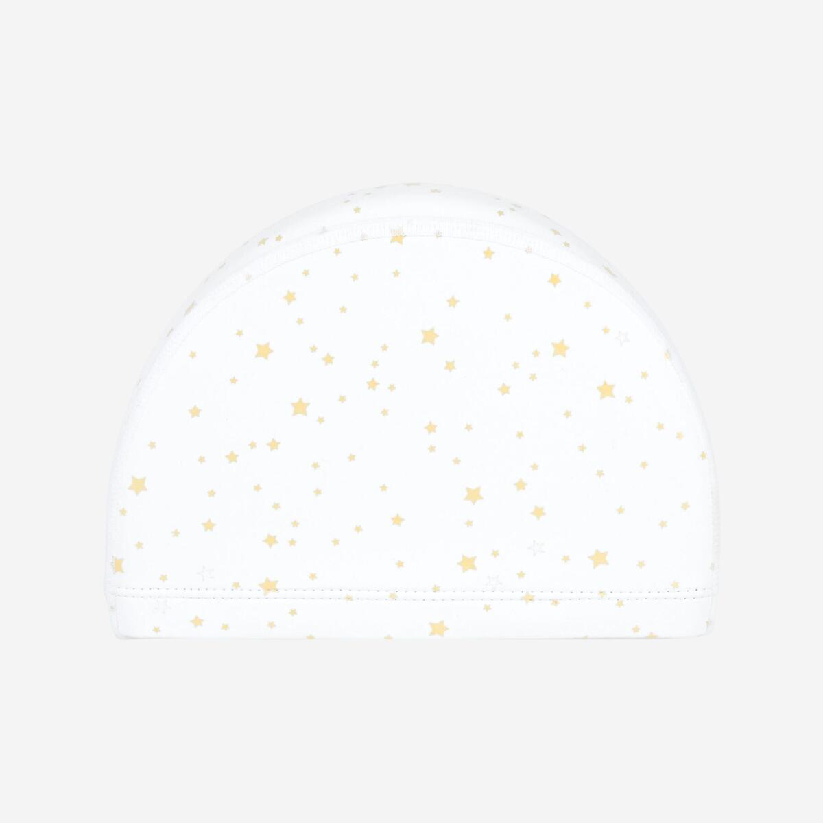 Bonnet de bain en maille enduite - tissu imprimé - taille s - star blanc