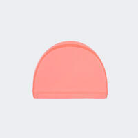 Roze mrežasta obložena kapa za plivanje s printom (veličina S)