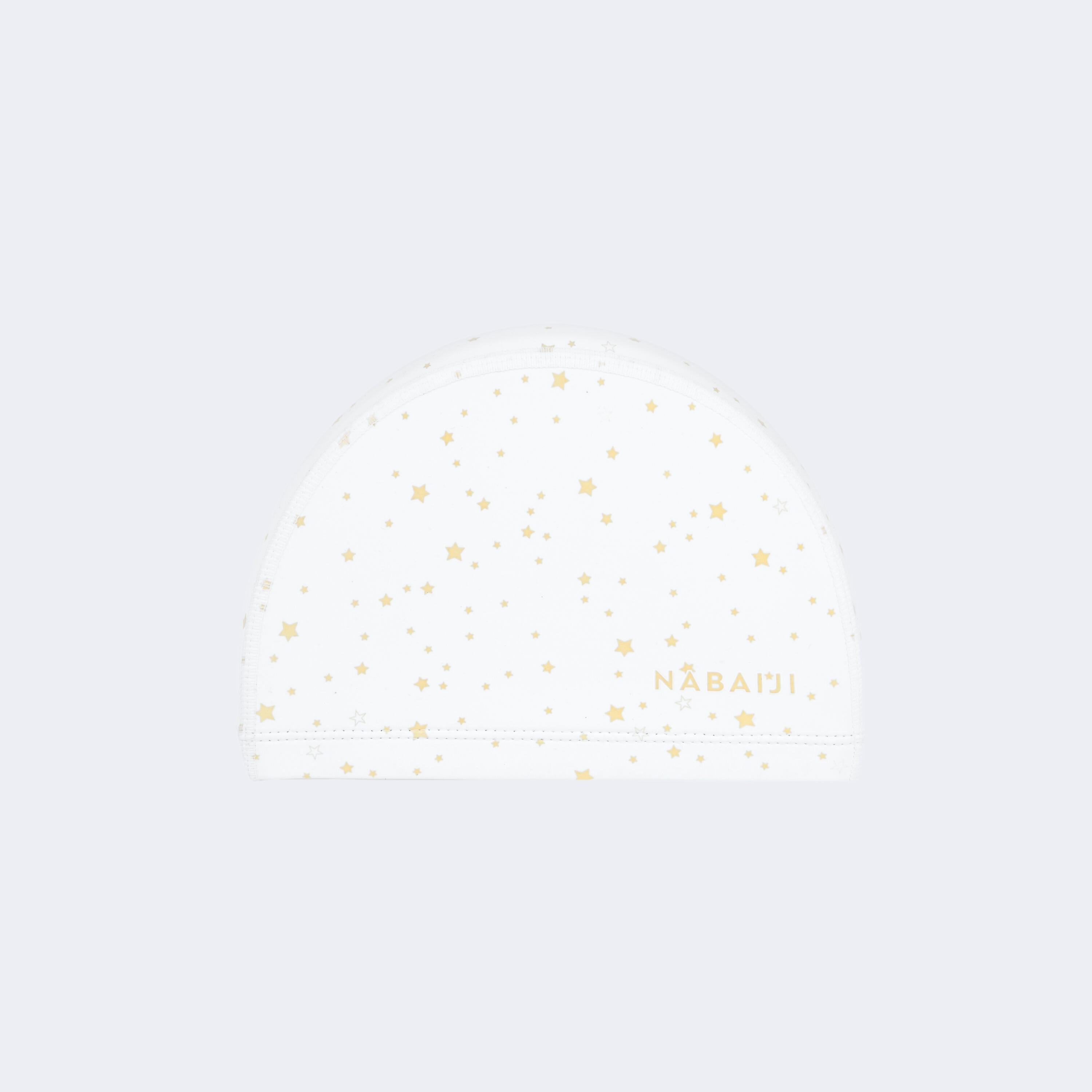 NABAIJI Plavecká látková čiapka Marg so záterom veľkosť S Star biela S (53-56 cm)