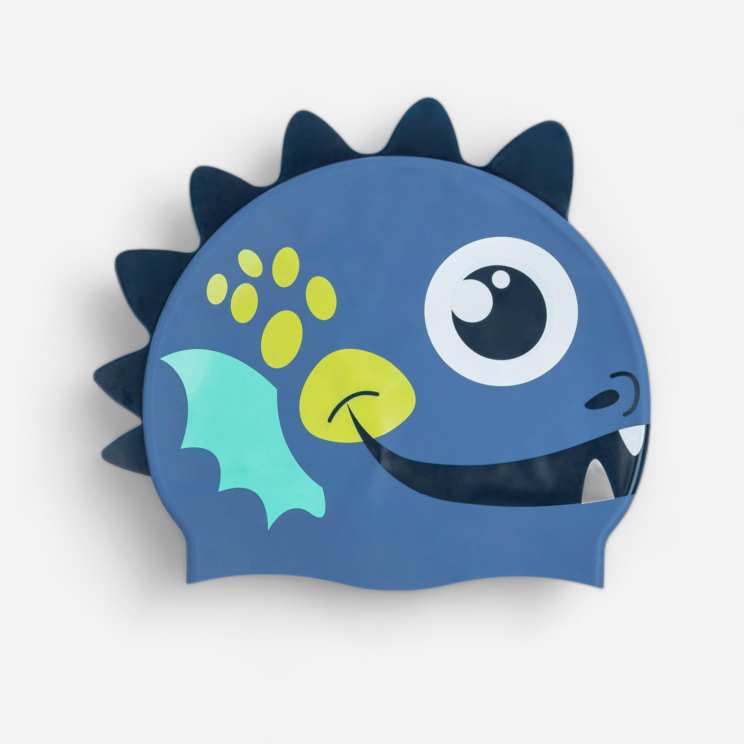 Bonnet de bain en silicone form - taille unique - drago bleu jaune - Natation - Nabaiji- Clubs - Entreprises - Collectivités - Associations