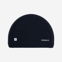 Bonnet de bain en maille - tissu uni - taille s - noir