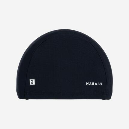 Bonnet de bain en maille - tissu uni - taille s - noir