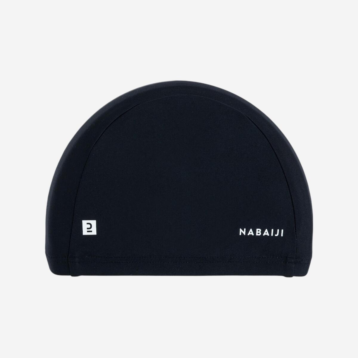 Bonnet de Bain en Maille - Tissu Uni - Taille S - Noir