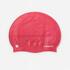 Adult Swimming Cap Silicone 56 60 Cm Geo Red Pink