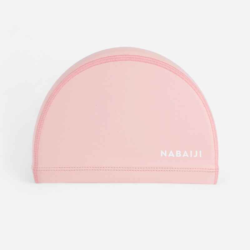 Coated mesh swim cap - Plain fabric - Size S- Pink