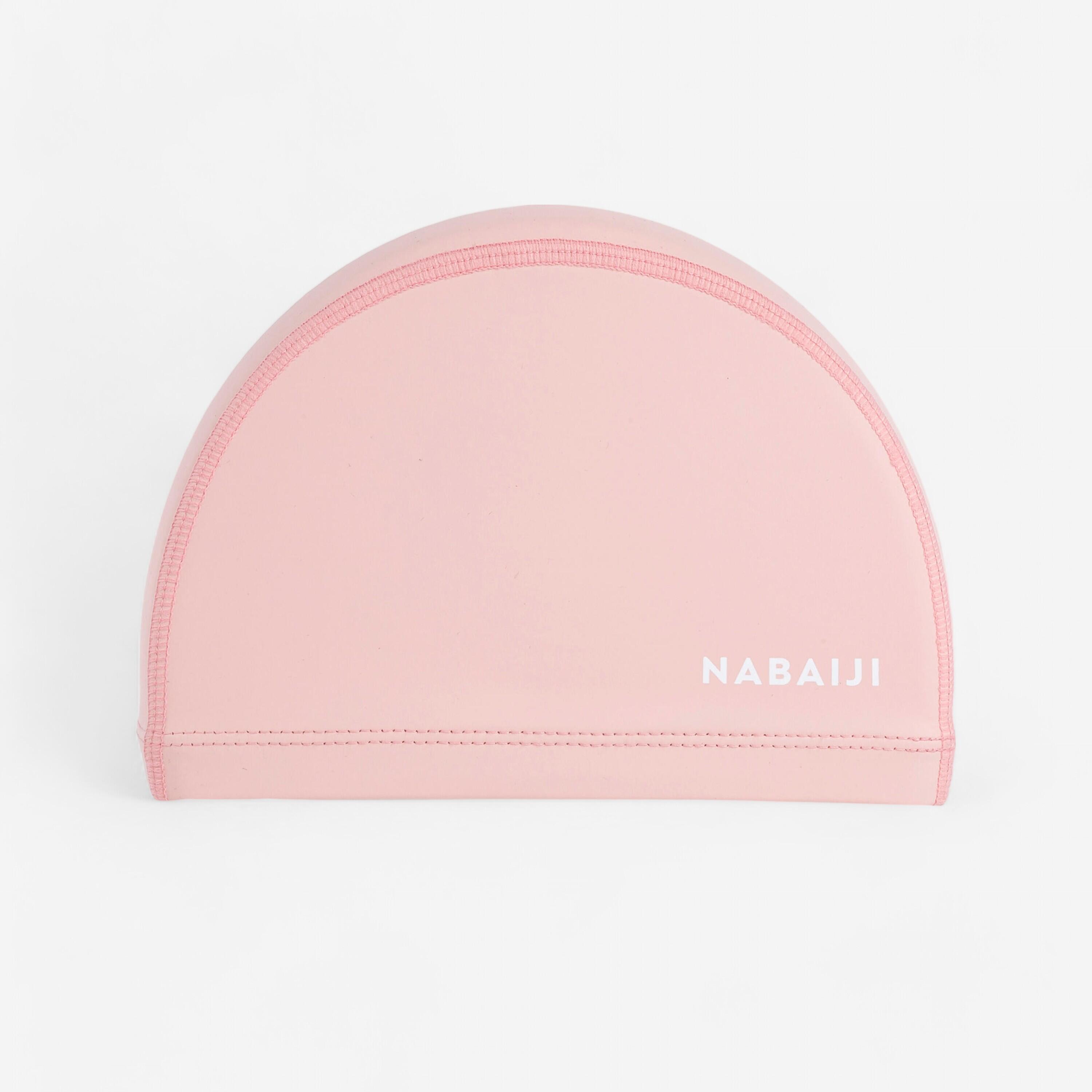 Nabaiji - Bonnet De Bain En Maille Enduite - Tissu Uni - Taille S - Rose - Bonnet De Bain - Natation - Rose - S 53/56cm - Decathlon