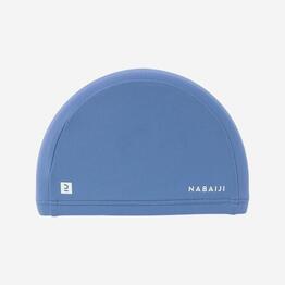 Bonnet de bain en maille - tissu uni - taille s - bleu