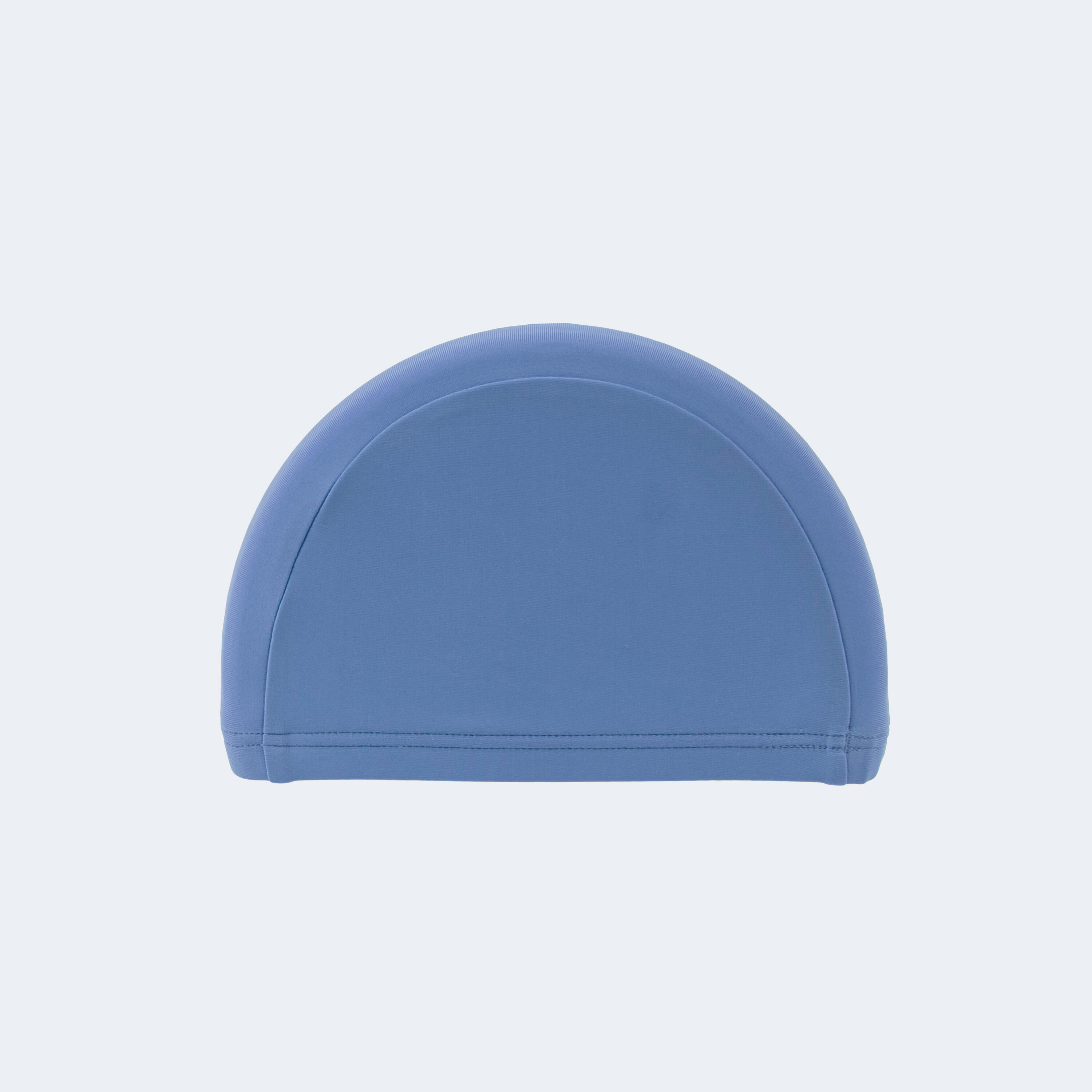 Kids Swimming Cap Plain Fabric Blue