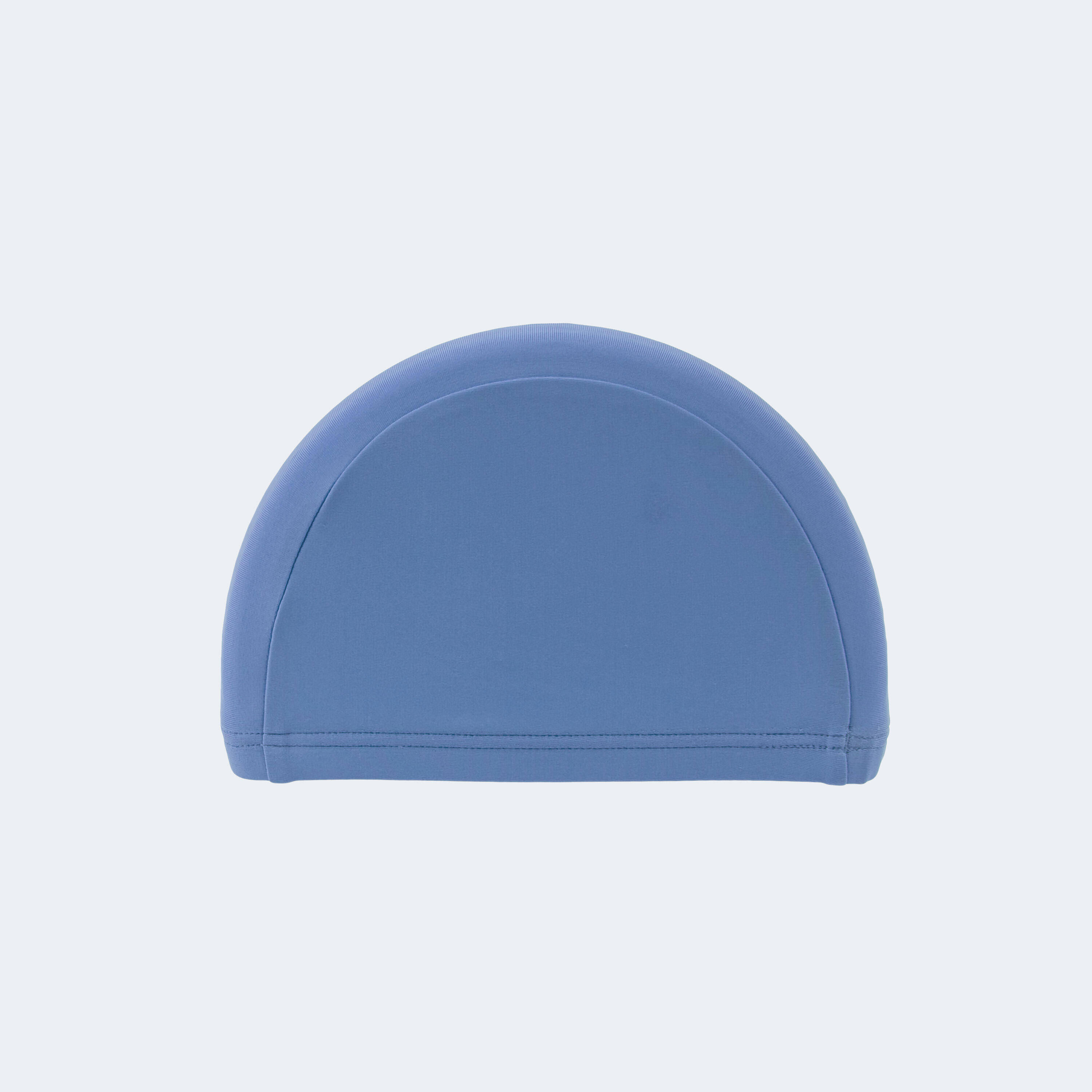 Kids Swimming Cap Plain Fabric Blue -  2