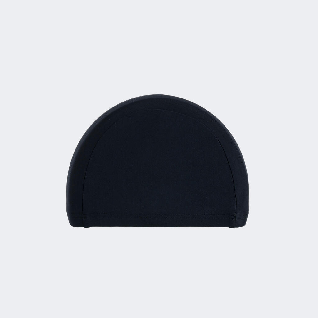 GORRO DE NATACIÓN NEGRO TELA LISA TALLA S