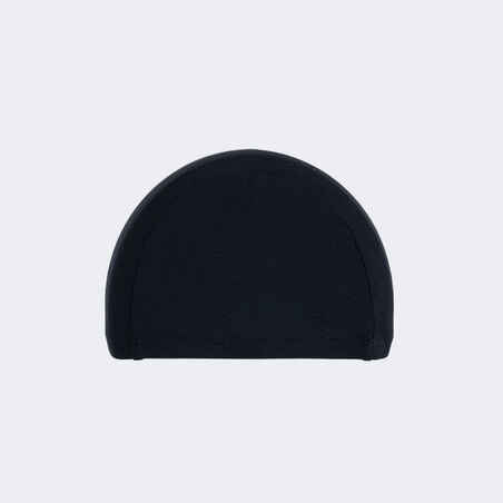 Gorro De Natación Negro Punto Tela Lisa Talla S