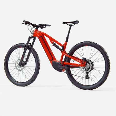 29" Full Suspension Electric Mountain Bike E-Expl 520 S - Bright Red