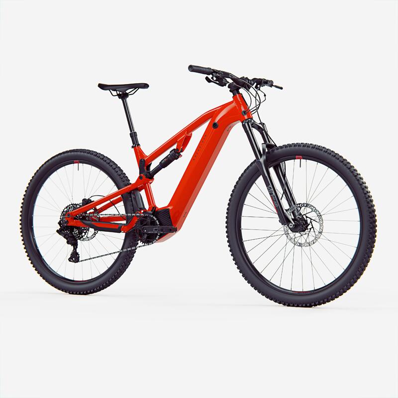 E-Mountainbike Fully 29 Zoll E-Expl 520 S Rockrider rot