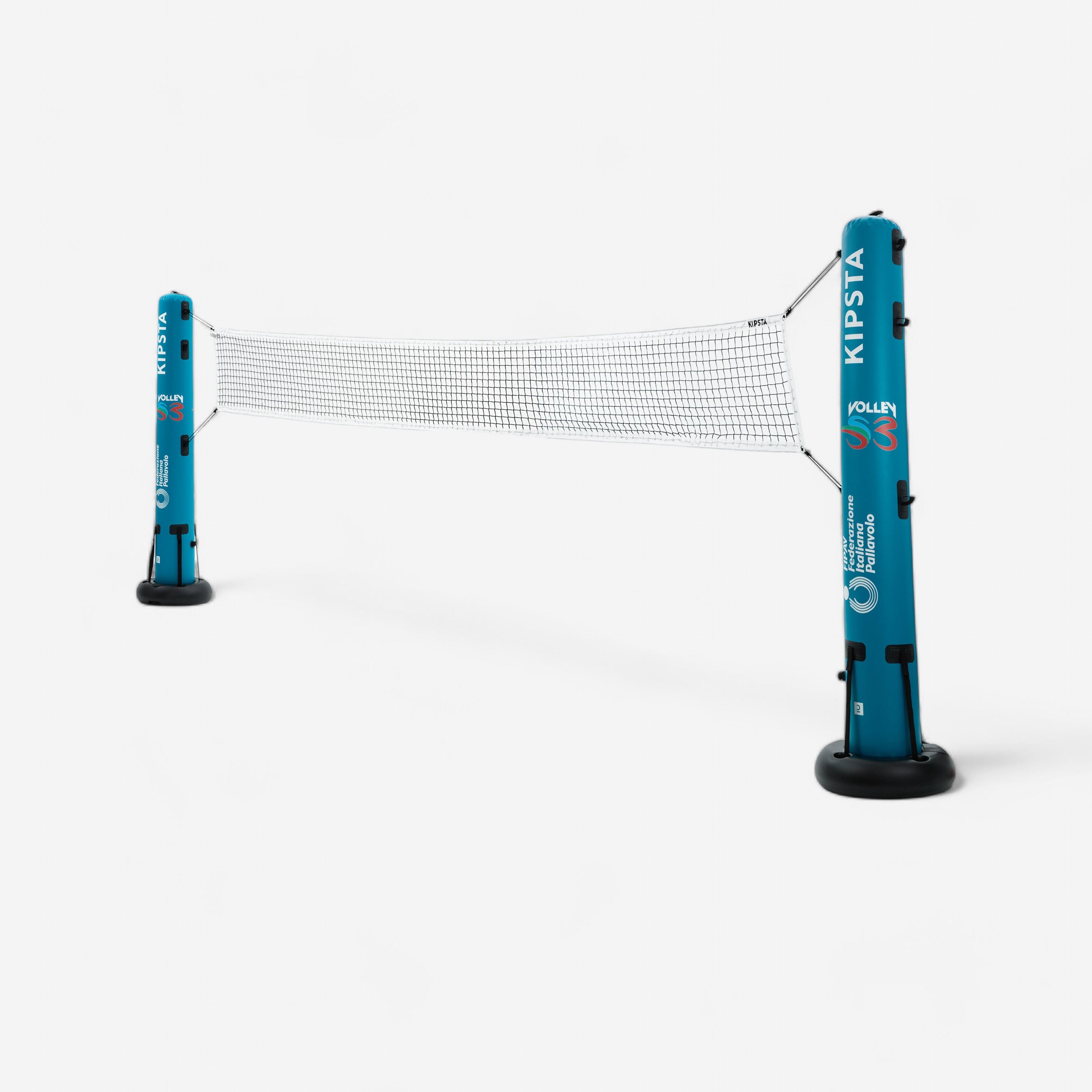 Allsix - Kit Filet De Volley-ball Gonflable Et Modulable - En Collaboration Avec La Fipav - Kit De Terrain - Volleyball / Beach Volley - - Taille