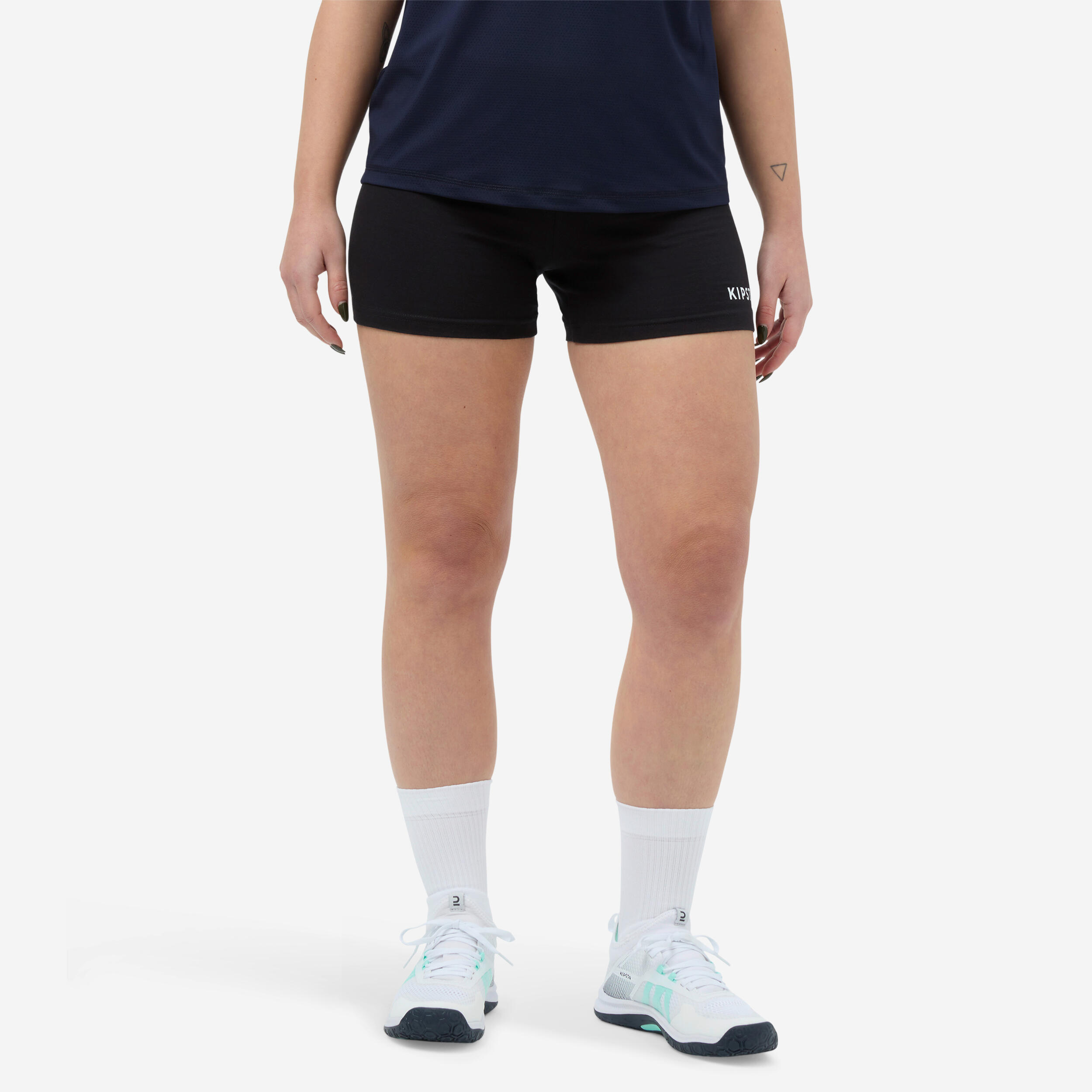 V100 Women's Volleyball Shorts - Black 2/3