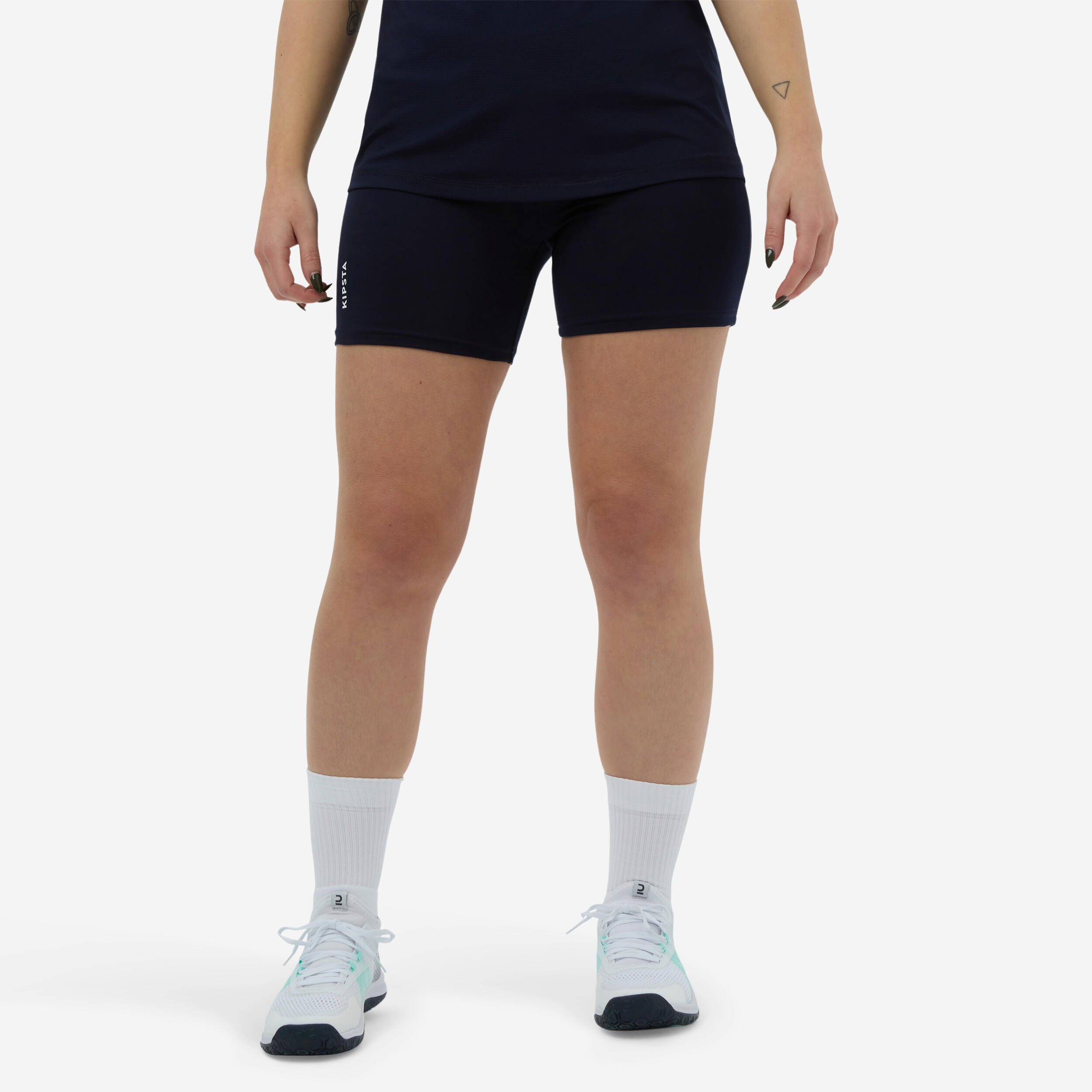 Allsix - Short De Volley-ball Femme Vsh500 Navy - Short - Volleyball / Beach Volley - Bleu - 38 S - Decathlon