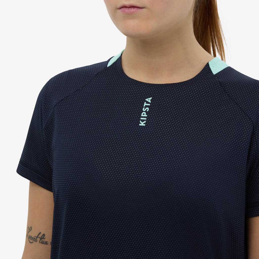 Moteriški tinklinio treniruočių marškinėliai, mėlyni