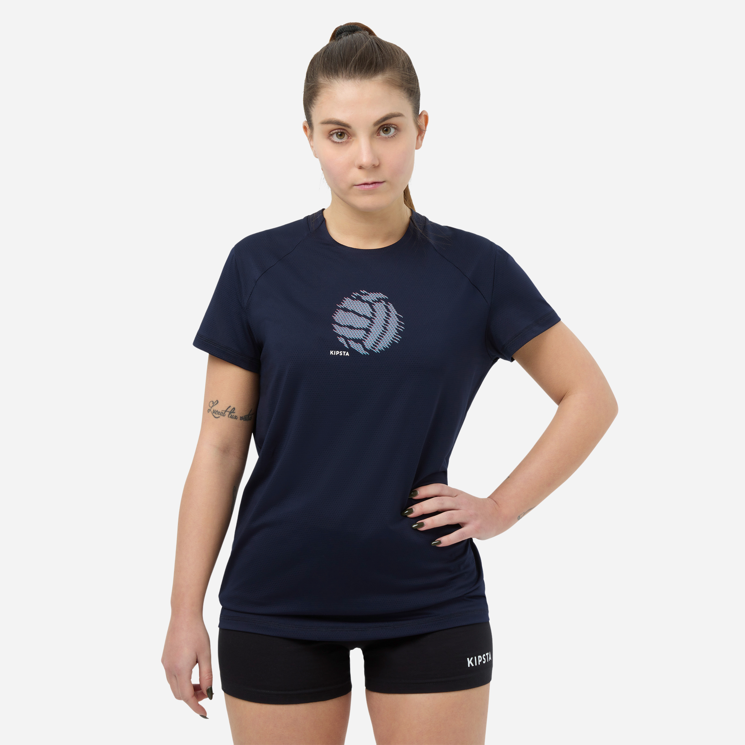 Maillot de volley-ball d'entraînement pour femme navy