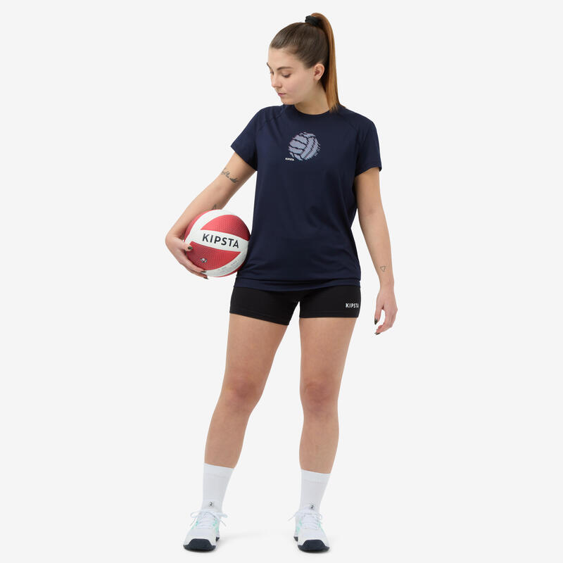Camiseta de voleibol Mujer Allsix azul marino