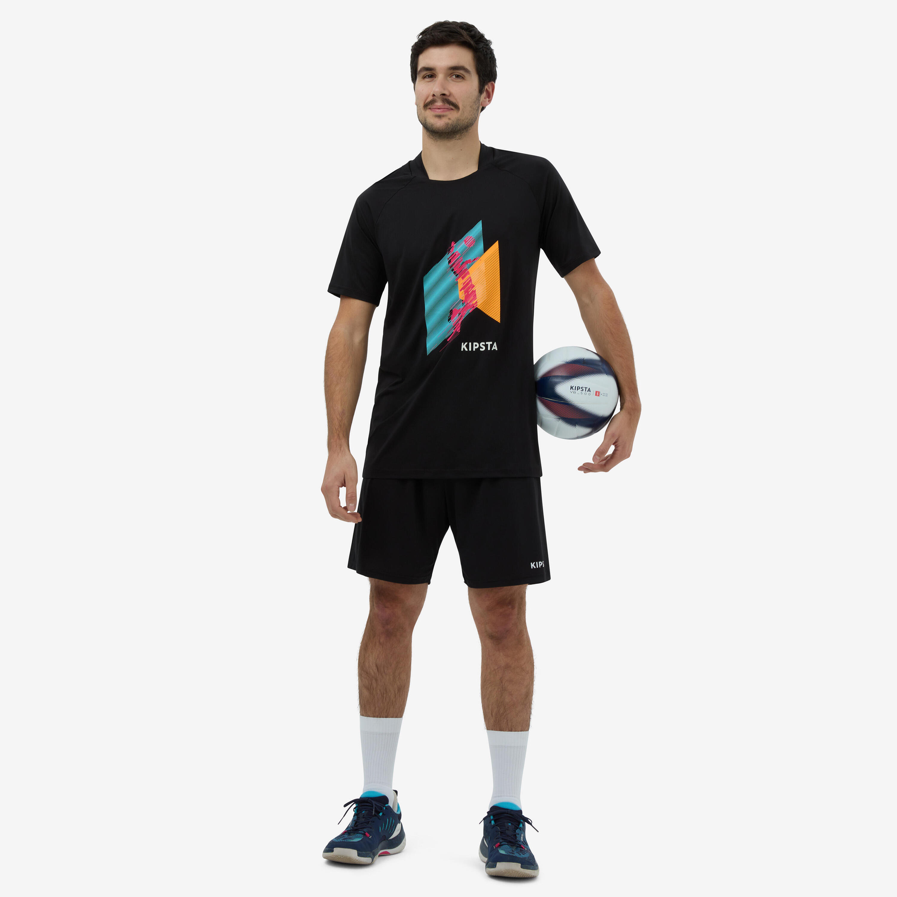 Maglia pallavolo uomo nera 2/5