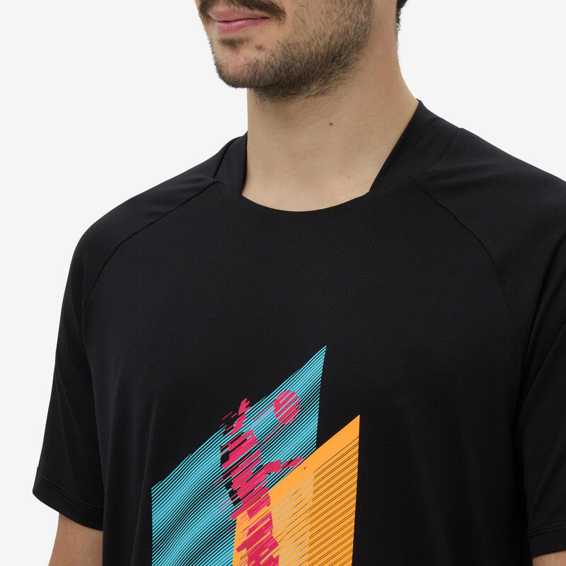 Camiseta de entrenamiento de voleibol para hombre negra