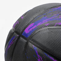 Roze-crna lopta za košarku R500 (veličine 7)