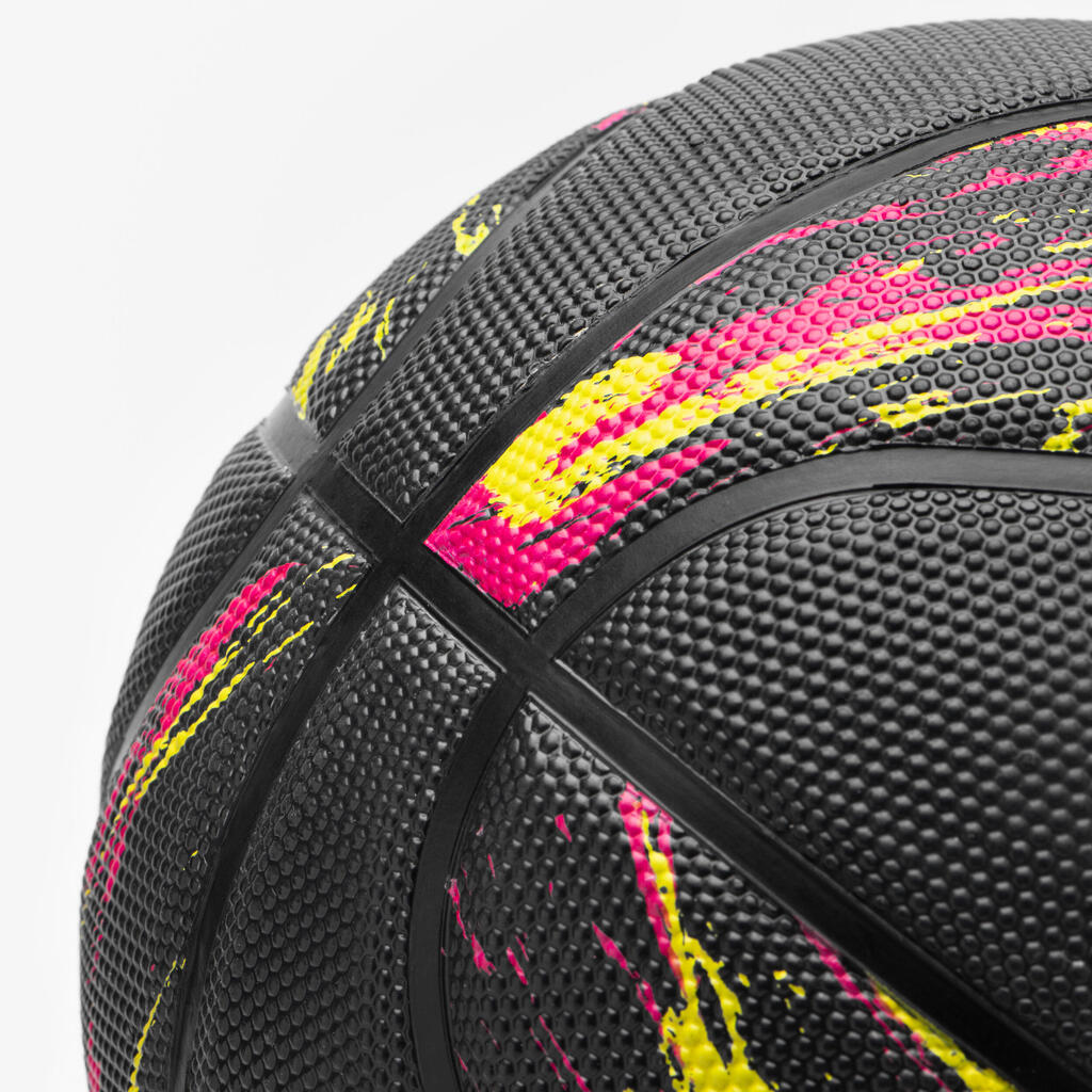 Basketball Grösse 7 - R500 violett/schwarz 