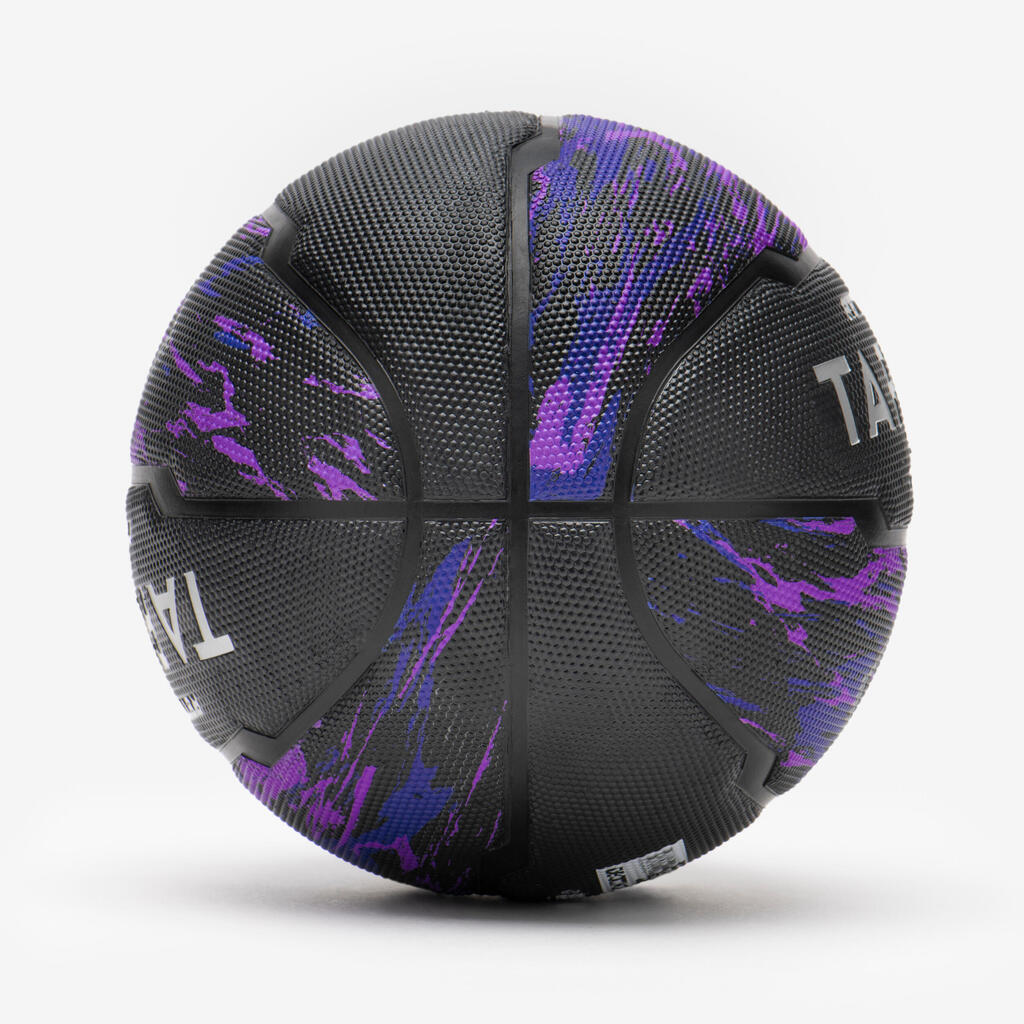 Ballon de basketball taille 7 - r500 violet noir