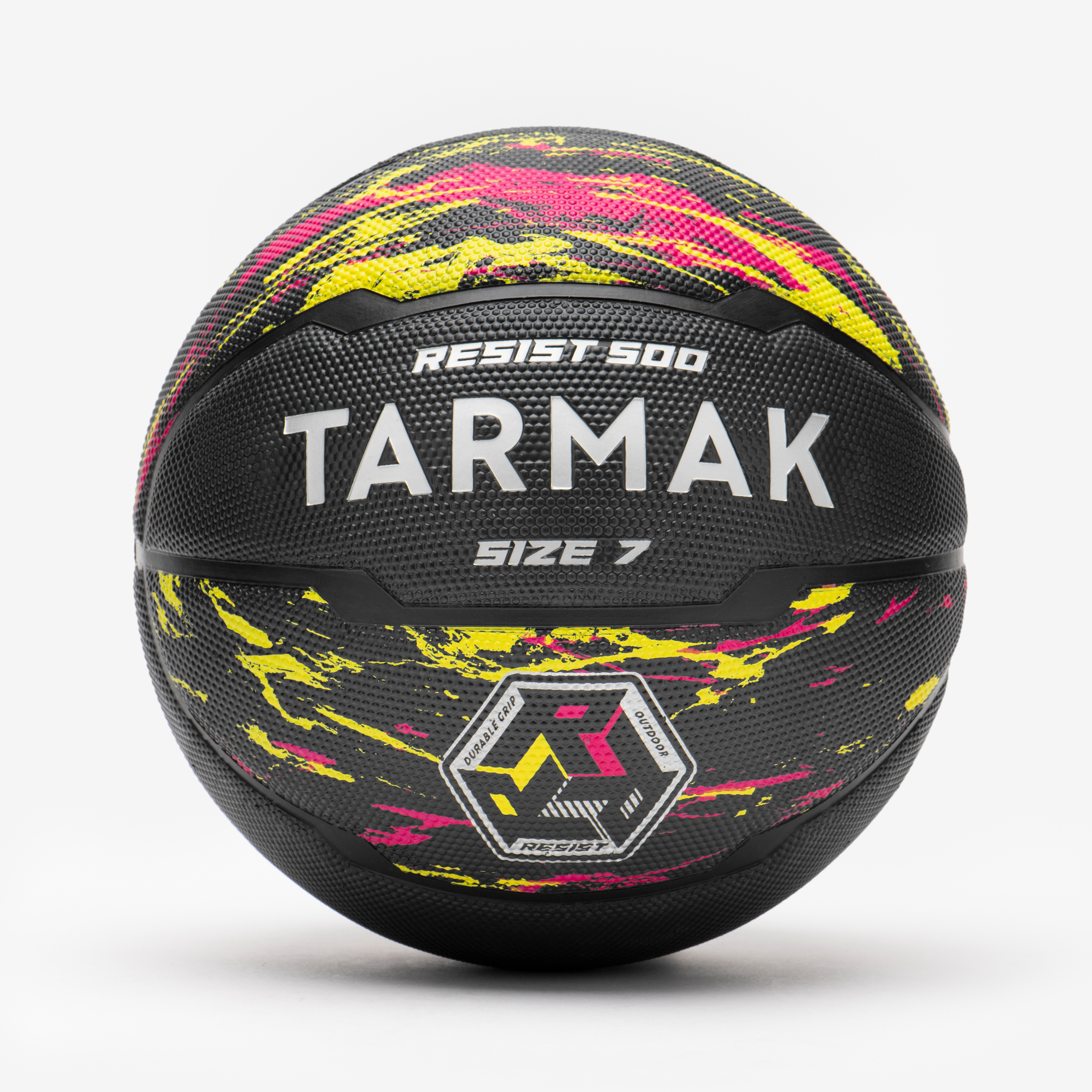 Ballon de basketball taille 7 - R500 rouge jaune