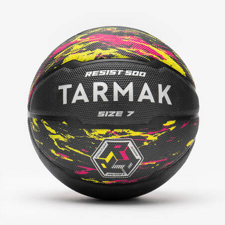 Bola Basket R500 Ukuran 7 - Merah/Kuning