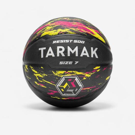 Pallone basket RESIST 500 taglia 7 lilla-nero
