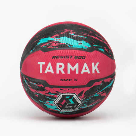 Balón de baloncesto talla 5 - R500 Rosado Negro