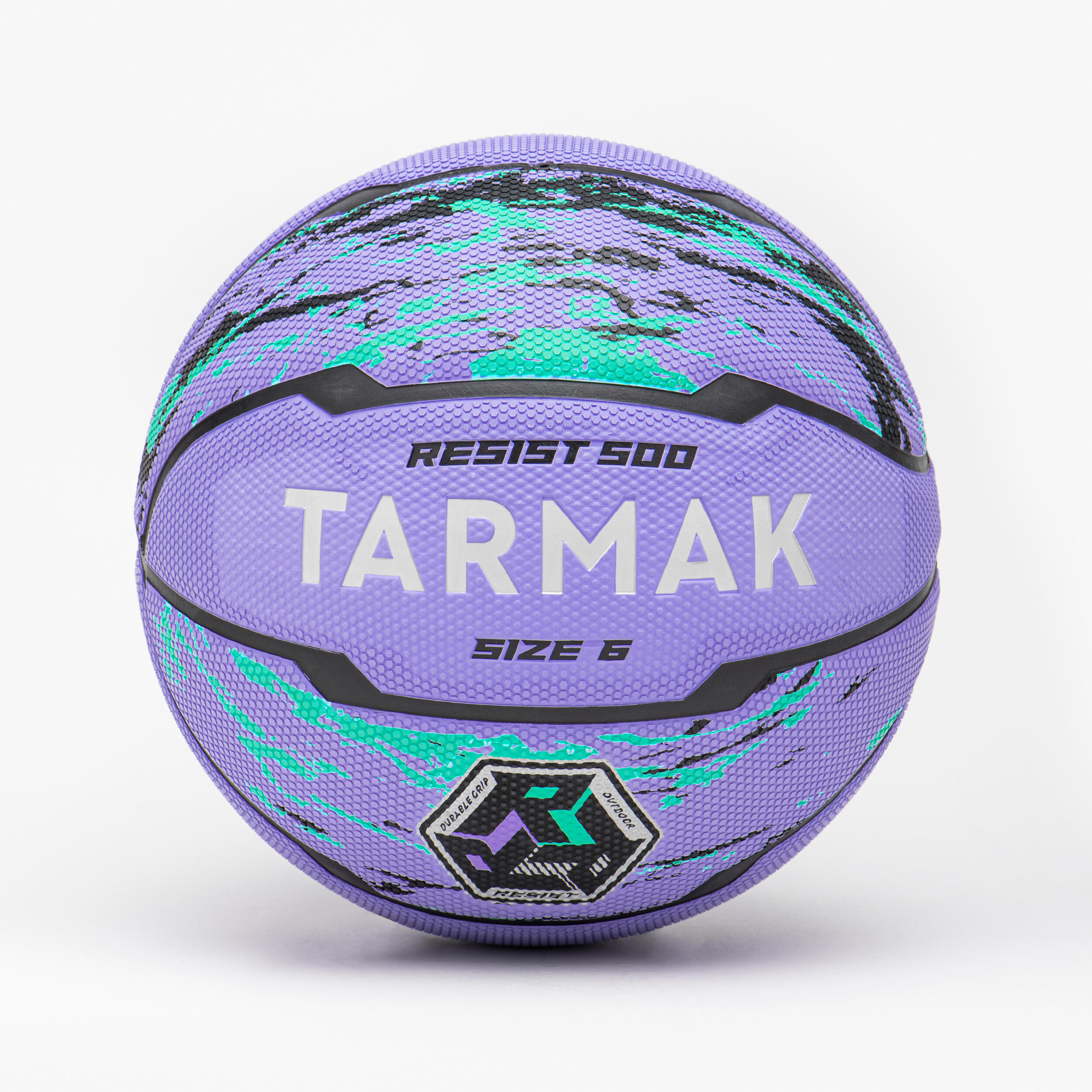 TARMAK Ballon De Basketball Taille 6 - R500 Violet Turquoise
