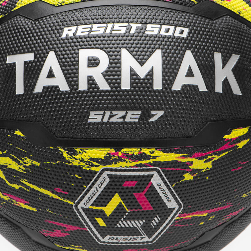 Ballon de basketball taille 7 - R500 rouge jaune