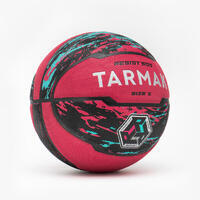 Ballon de basketball taille 5 - R500 Rose Noir