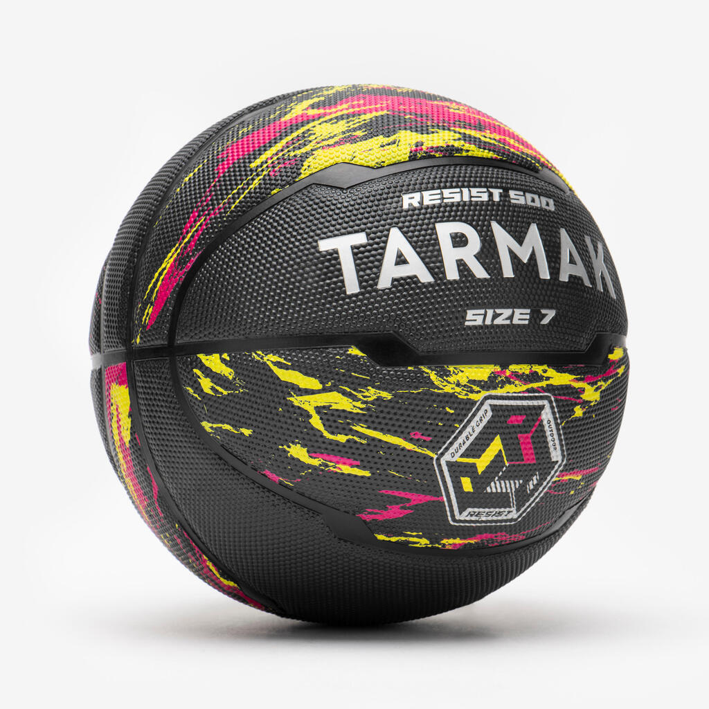 7. izmēra basketbola bumba “R500”, violeta/melna