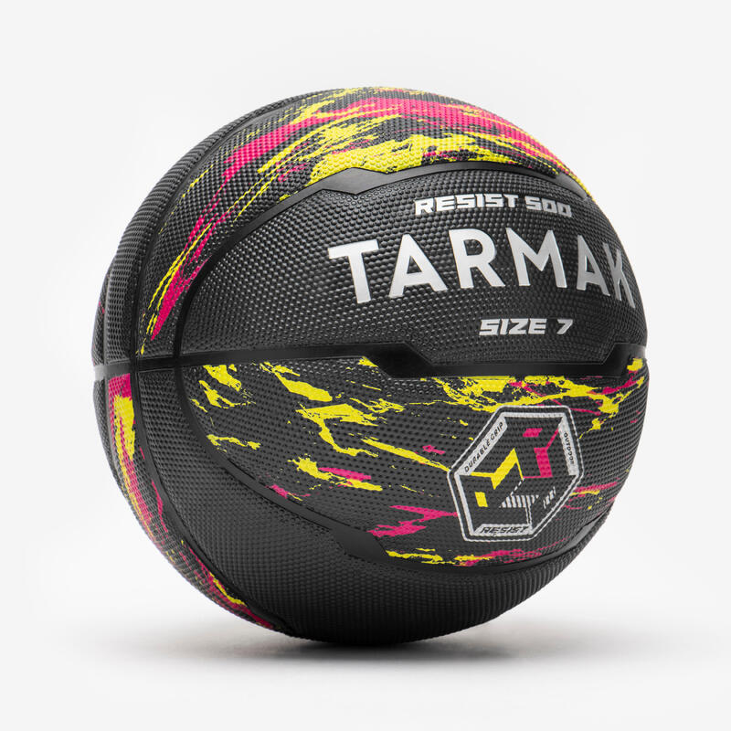 Ballon de basketball taille 7 - R500 rouge jaune