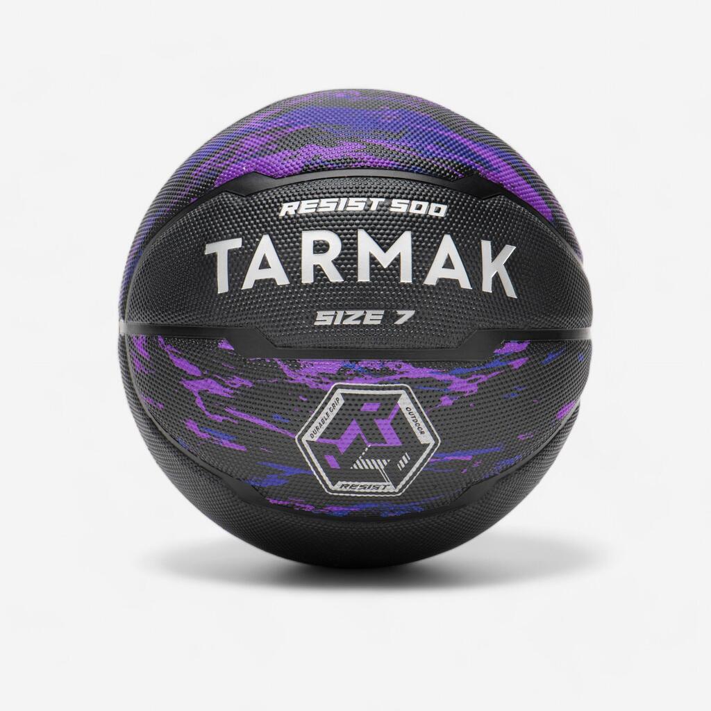 Ballon de basketball taille 7 - r500 violet noir