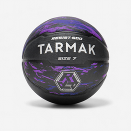 Ballon de basketball taille 7 - r500 violet noir