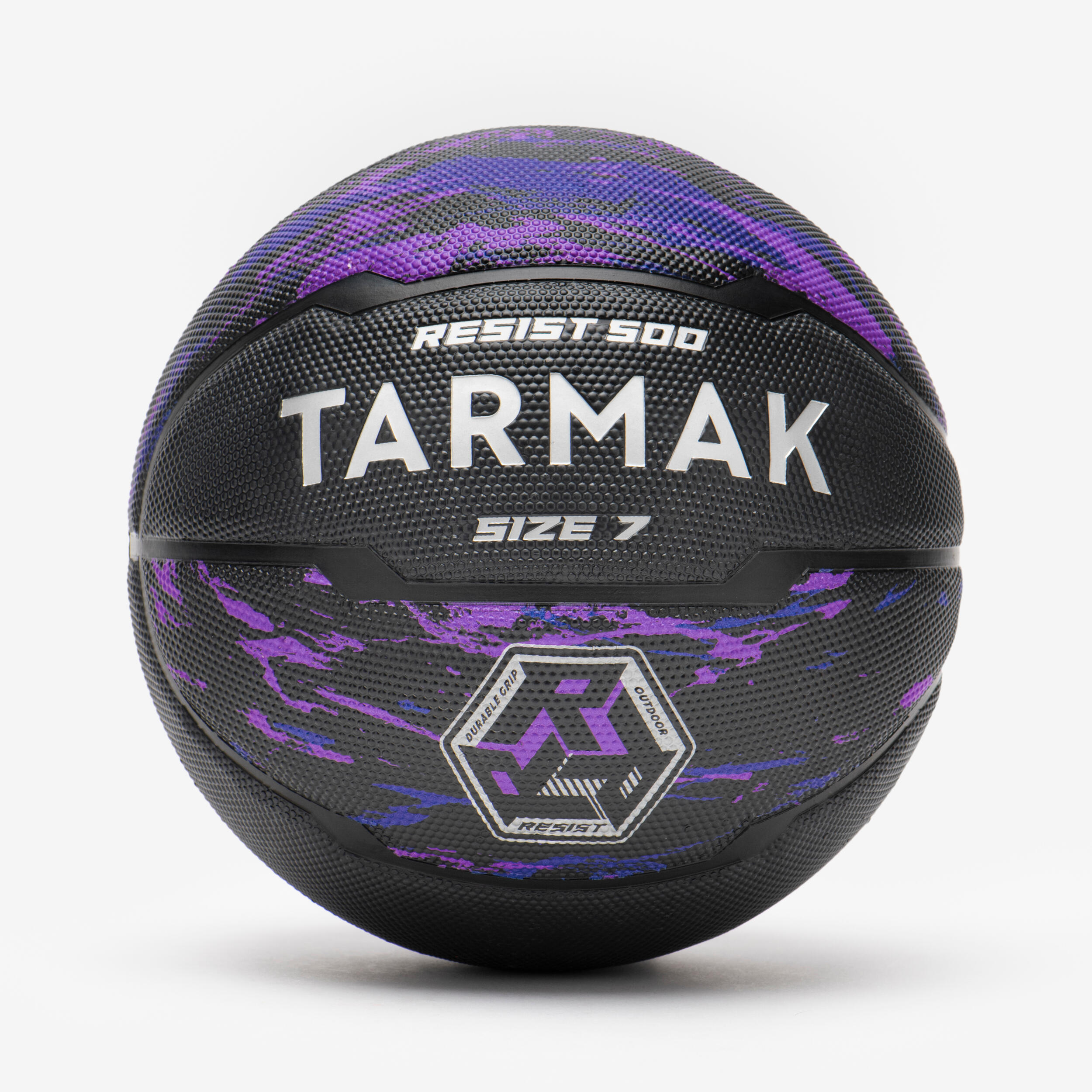 Size 7 Basketball R500 - Purple/Black 1/6