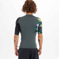 חולצת טי 500 עם שרוולים קצרים לגברים להגנת UV -  הסוואה חאקי
