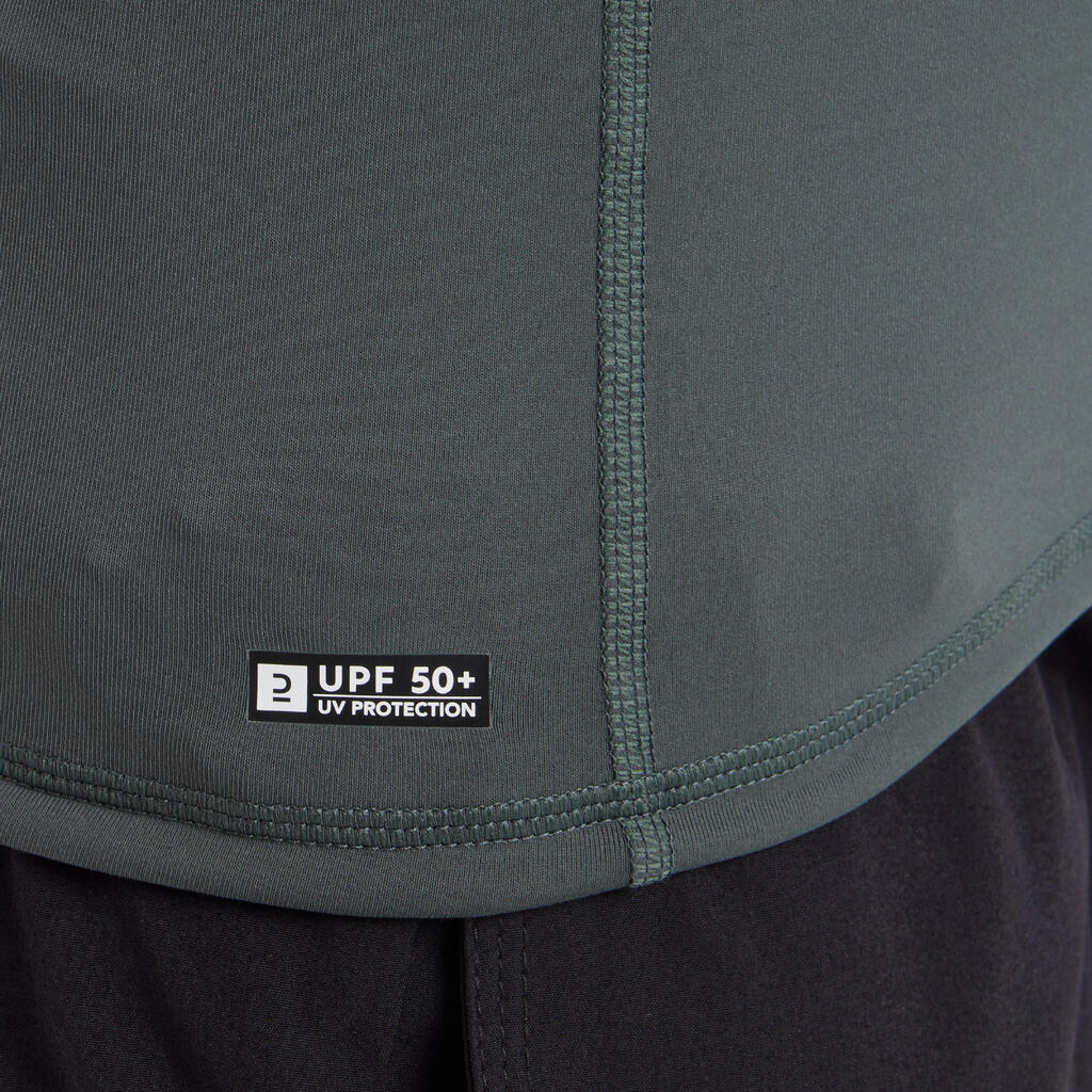Pánske tričko 500 Camo s UV ochranou krátky rukáv na surfovanie